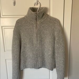 Aritzia Gray Turtleneck Sweater